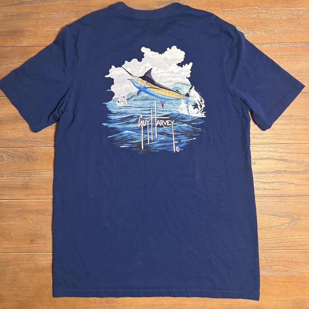 Guy Harvey Deep Blue Short Sleeve Tee - Picture 4 of 5